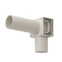 Smartline 40 mm PP bend 88 grader med veggfeste, Off-white