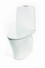 Porsgrund Glow Gulvstående toalett 650x355 mm, Uten skyllekant