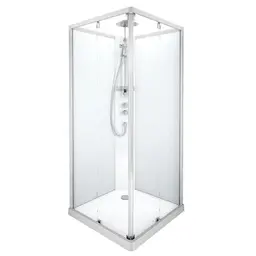 Contura Showerama 10-5 Comfort 90x90 cm, alu matt profil, frostet glass