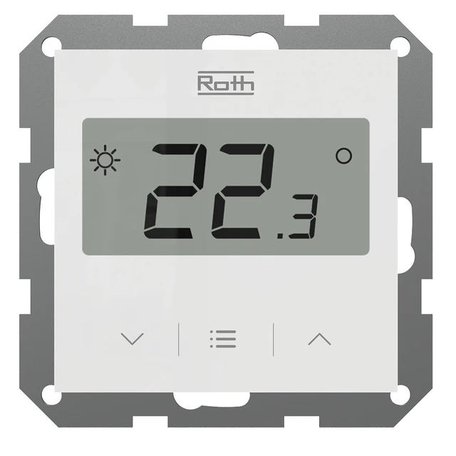 Roth Touchline SL Digital Romtermostat For innbygging, med display, Hvit 