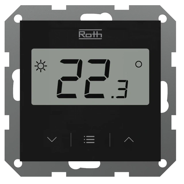 Roth Touchline SL Digital Romtermostat For innbygging, med display, Sort 