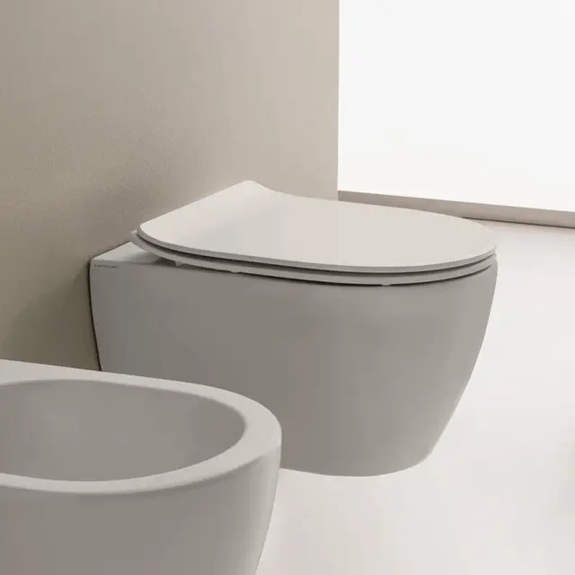 Scarabeo Moon Vegghengt toalett 505x360 mm, Uten skyllekant, Hvit 
