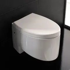 Scarabeo Zefiro, Vegghengt toalett 525x350 mm. Hvit