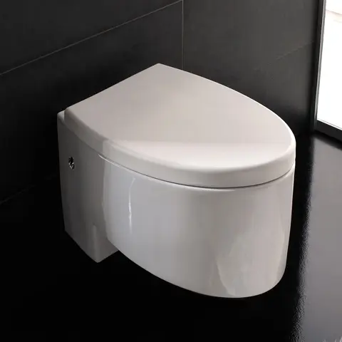 Scarabeo Zefiro, Vegghengt toalett 525x350 mm. Hvit 