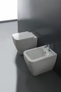 Scarabeo Next Gulvstående toalett 545x355 mm, Hvit