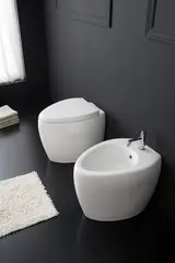Scarabeo Moai Gulvstående toalett 550x410 mm. Hvit