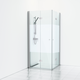 Svedbergs Skoga Dusjhj&#248;rne, Folded&#248;rer 100x100 cm, Alu Blank/Halvfrost glass