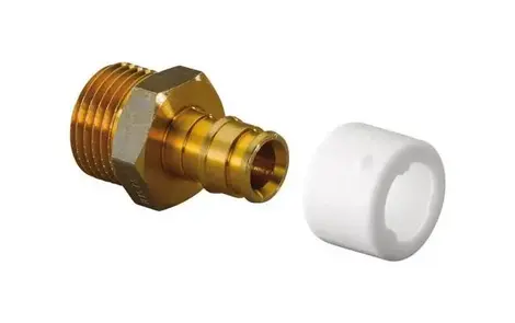 Uponor Q&amp;E Rett nippel med utv. gjenge 28 x 1&quot;