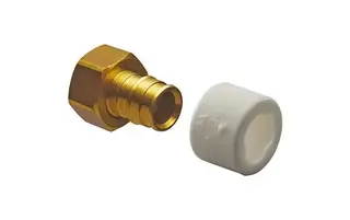 Uponor Aqua PLUS Q&E Koblingssett 15 x 1/2", med løpemutter