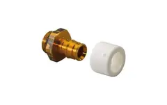 Uponor Aqua PLUS Adapter med O-ring 15 x 3/8&quot;, For Q&amp;E fordeler