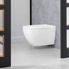 V&B Antheus Vegghengt toalett 375x560 mm, Stone White med DF og C+