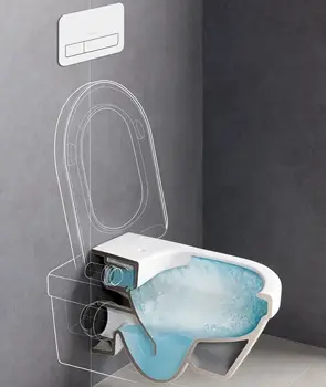 V&B Venticello Vegghengt toalett 375x560 mm, DirectFlush, Stone White Mat 