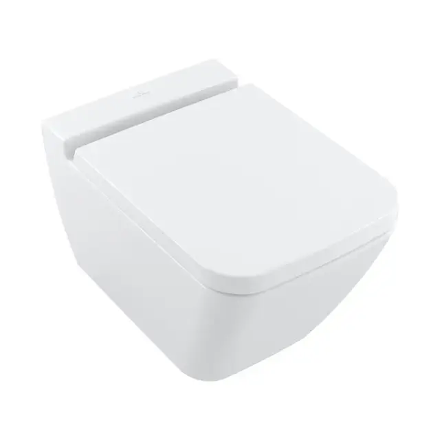 V&B Finion Vegghengt toalett 375x560 mm. Stone White med CeramicPlus 