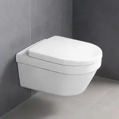 V&B Architectura Toalettpakke Med sete og lokk, Hvit med DirectFlush