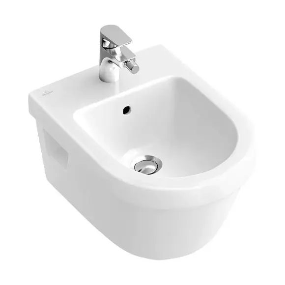 V&B Architectura Vegghengt toalett 370x530 mm. Hvit med DF, AntiBac og C+ 