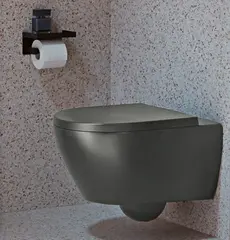 V&B Subway 2.0 Vegghengt toalett 370x560 mm. Graphite, med DirectFlush