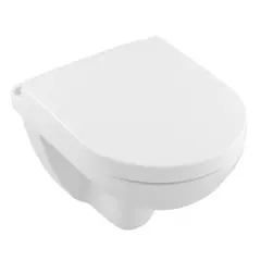 V&B O.Novo Compact Toalettpakke Med sete og lokk, Hvit med DF og C+