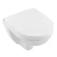 V&amp;B O.Novo Compact Vegghengt toalett 360x490 mm, Hvit med DirectFlush og C+