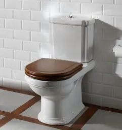 V&B Hommage gulvstående toalett 370x725 mm, Alpinhvit, Ceramic plus