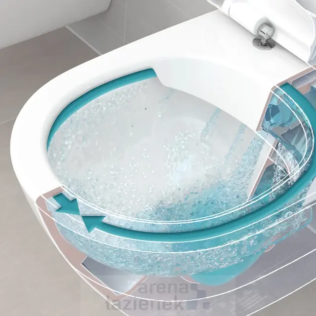 V&B O.novo Vegghengt toalett 360x560 mm, Hvit med DirectFlush 